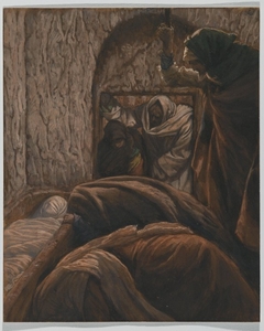 Jesus in the Sepulchre by James Tissot