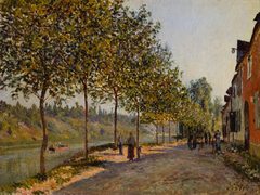 June Morning in Saint-Mammès by Alfred Sisley