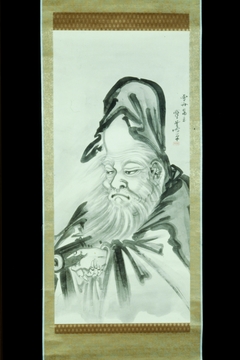 Jurōjin [center of a triptych] by Kawanabe Kyōsai