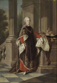 Kaiser Leopold II in Kleidung des Ritterordens vom Goldenen Vlies by Anton von Maron