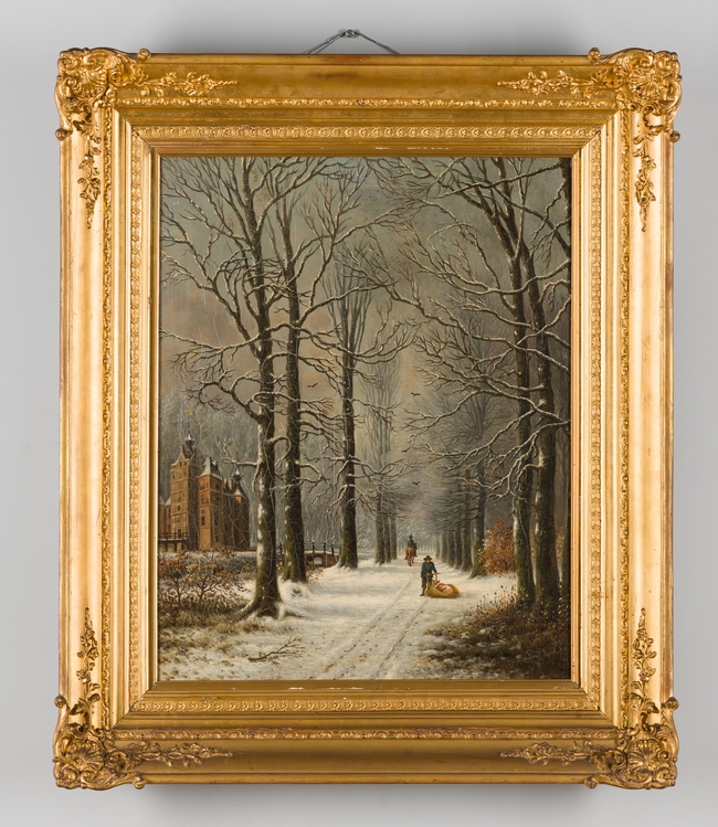 Kasteel Cannenburch In De Sneeuw Louis Apol Artwork On Useum