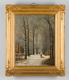 Kasteel Cannenburch in de sneeuw by Louis Apol