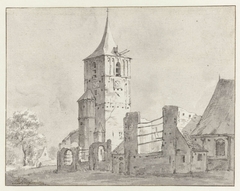 Kerk te Warmond by Unknown Artist