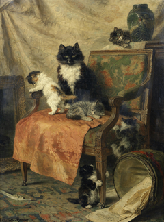 Kittens at Play (1897) by Henriëtte Ronner-Knip