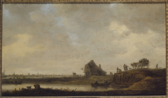 L'Auberge au bord de la rivière by Jan van Goyen