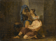 La Charité romaine : Cimone et son père. by Jean-Baptiste Greuze