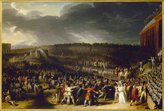 La Fête de la Fédération, le 14 juillet 1790, au Champ-de-Mars by Charles Thévenin