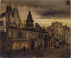 La rue Daubenton vers 1902 by Eugène de Ménorval