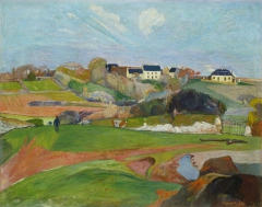 Landscape at Le Pouldu by Paul Gauguin