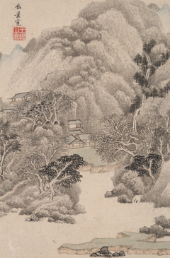 Landscape in the Style of Various Old Masters: In the Style of  Fan Kuan by Wang Jian