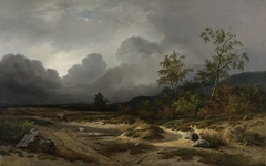 Landscape with a Thunderstorm Brewing by Willem Roelofs I