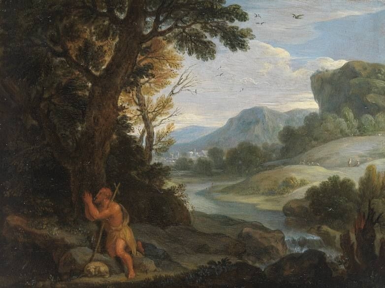 Landschaft mit dem hl. Johanes dem Täufer