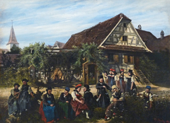 Le Dimanche après-midi à Oberseebach by Théophile Schuler