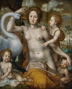 Leda and the Swan by Vincent Sellaer