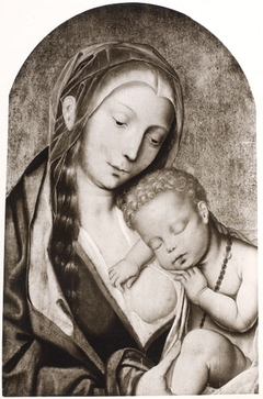 Madonna Lactans with Christ Child Sleeping
