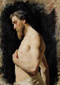 Male nude study (Filippini) by Francesco Filippini