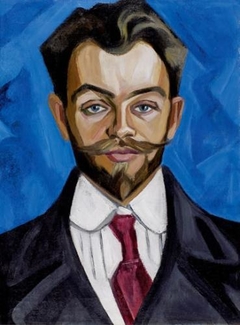 Male Portrait by Olga Rozanova