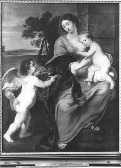 Maria mit Christuskind und einem Engel (Nachfolger) by Peter Paul Rubens