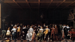 Marriage of Willem van Loon and Margaretha Bas by Jan Miense Molenaer