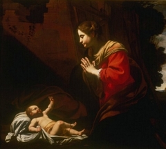 Mary Adoring the Christ child