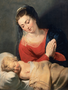 Mary before the sleeping Christ child by Peter Paul Rubens