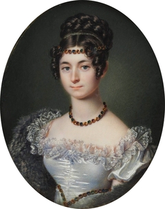 Miniature of Anna Adamowa Czartoryska née Sapieha (1799-1864). by Anonymous