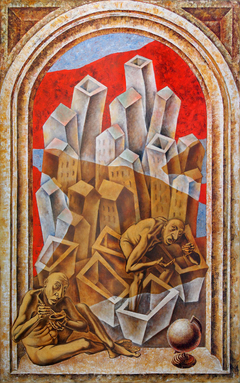 Mirage. Fata Morgana. 2015. Canvas, oil. 160x100 cm