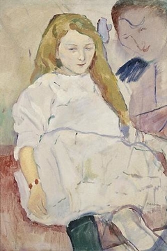 Mother and child by Jules Pascin