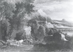 Mountainous Landscape with Cattle