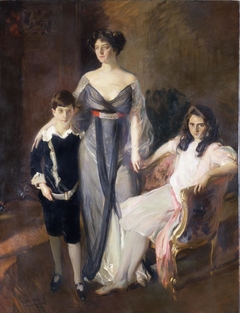 Mrs. Ira Nelson Morris and her Children by Joaquín Sorolla