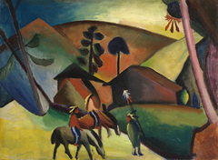 Native Americans on Horses by August Macke