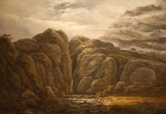 Norwegian Mountain Landscape by Johan Christian Dahl