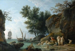 Nymphs Bathing, the Time is the Morning by Joseph Vernet