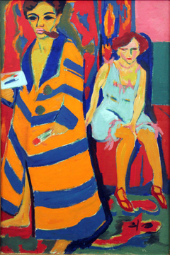 Painter and Model by Ernst Ludwig Kirchner