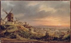 Paris, vu de la Butte Montmartre by Louis Daguerre