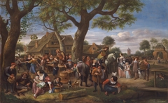 Peasants Merrymaking Outside an Inn by Jan Steen