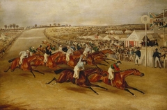 Phosphorus winning the Derby by Francis Calcraft Turner