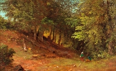 Picnic in a Summer Landscape by Albert Fitch Bellows