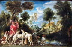 Piqueur et ses chiens