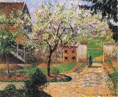 Plum Trees in Blossom, Éragny