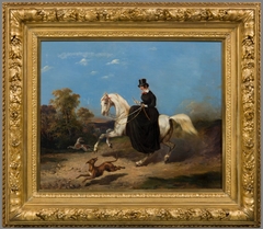 Portrait of a Riding Woman by Carl Fredrik Kiörboe