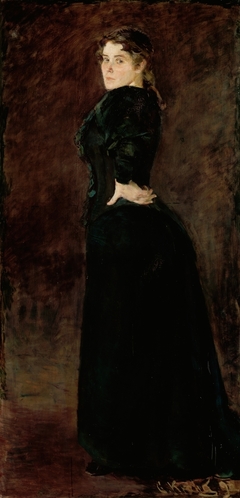Portrait of Alexandra Thaulow, b. Lasson by Christian Krohg
