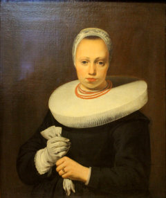 Portrait of an unknown girl by Caesar Boëtius van Everdingen