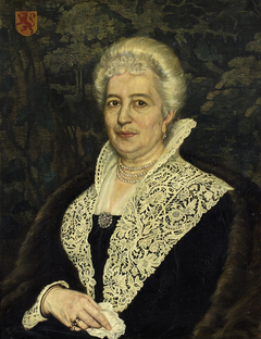 Portrait of Anna Habina (1838-1912), baronesse Löwe van Middelstein by Cornelis Spoor