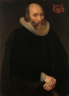 Portrait of Antonides van der Linden (1570-1633), Amsterdam physician by Hendrik Meerman