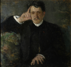 Portrait of August Radwan, pianist by Olga Boznańska