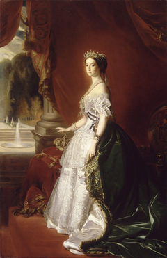 Portrait of Empress Eugénie in Court Dress. by Pierre-Désiré Guillemet