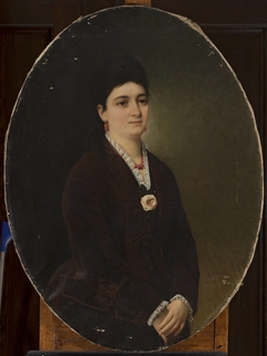 Portrait of Maria Sędziak née Żyżniewska by Karol Miller