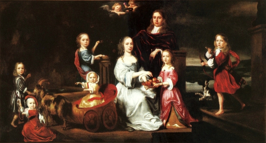Portrait of the Sykes Family in a Landscape