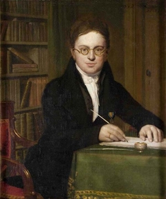 Portret (kniestuk) van mr. Christianus Petrus Eliza Robidé van der Aa